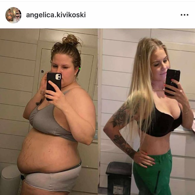 Før og etter Angelica Life